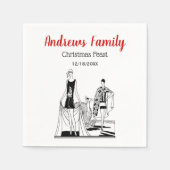 Kunst Deco Fashionable Dames in het strand Servetten (Voorkant)