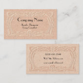  kunst Deco Faux in reliëf Visitekaartje (Voorkant / Achterkant)