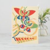  Kunst Deco Garden Butterflies Uitnodiging (Staand voorkant)