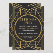 Kunst Deco Gatsby 20 jaar met kerstfeest in 1920 Kaart (Voorkant / Achterkant)