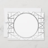 Kunst Deco Gatsby van 1920s sparen de Datum Uitnod Save The Date (Achterkant)