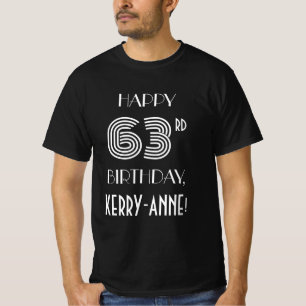 Kunst Deco Geïnspireerd Stijl 63e Shirt op feestd