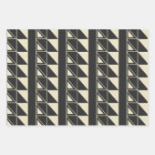  kunst Deco Geometrische vormen Zwart-wit Inpakpapier Vel (Voorkant 3)