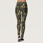 kunst deco golden patroon leggings (Achterkant)