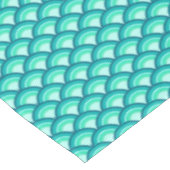 Kunst Deco-golfpatroon - schaduwen van turquoise Tafelkleed (Gekanteld)