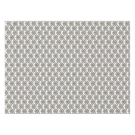 Kunst Deco Gray & White Palmettos uit de jaren 192 Tafelkleed (Voorkant (Horizontaal))