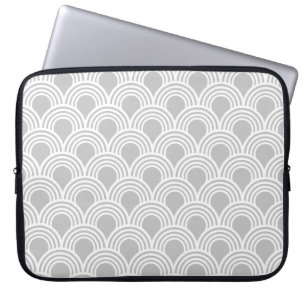 Kunst Deco Grote Gatsby Style Shell Patroon Laptop Sleeve