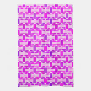 Kunst Deco industriële chemie, violet, orchidee, l Theedoek