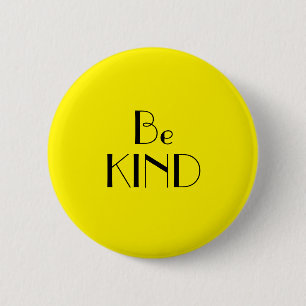 Kunst deco is een soort heldere gele tekst ronde button 5,7 cm