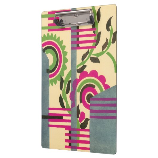 kunst deco Jazz Pochoir Geometric Pattern Klembord (Links)