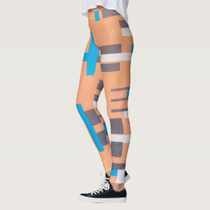  Kunst Deco Jazz Pochoir, Geometrisch Patroon Leggings