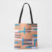 Kunst Deco Jazz Pochoir, Geometrisch Patroon Tote Bag (Voorkant)