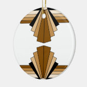 Kunst Deco Lagen in Tan Keramisch Ornament (Links)