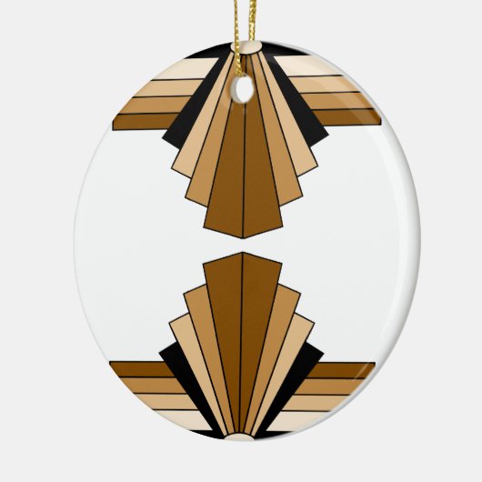 Kunst Deco Lagen in Tan Keramisch Ornament (Links)