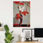 Kunst Deco ~ L'Oiseau Volage van Barbier Poster (Thuiskantoor)