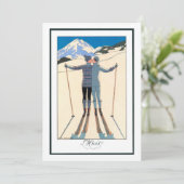 Kunst Deco, Lovers in Snow door George Barbier (Staand voorkant)