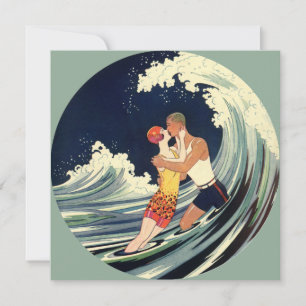  Kunst Deco, Lovers Kiss bij het strand