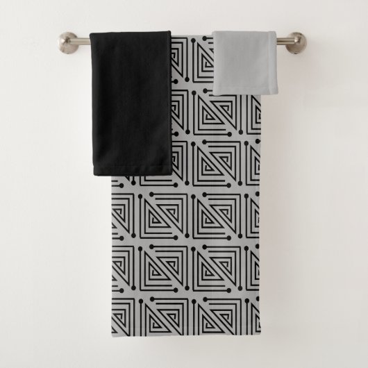 Kunst Deco Mazes Bath-handdoekset Bad Handdoek (Insitu)