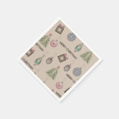 Kunst deco moderne  decoratie servet (Hoek)