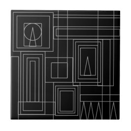 Kunst Deco Monochrome Onderzetters Tegeltje
