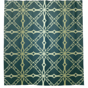 Kunst-deco naadloos geometrisch patroon. Vinta Douchegordijn