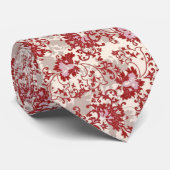 Kunst Deco Ornamental Red Stropdas (Opgerold)