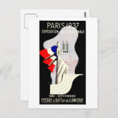 kunst deco Paris World expo 1937 Briefkaart (Voorkant / Achterkant)