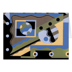  kunst Deco Pochoir Jazz Cubism Patroon