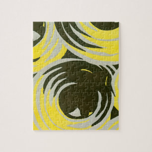  kunst deco Pochoir Jazz geometrische cirkels Legpuzzel