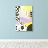 kunst Deco Pochoir Jazz Geometrische patronen Canvas Afdruk (Insitu (Houten vloer))