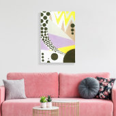 kunst Deco Pochoir Jazz Geometrische patronen Canvas Afdruk (Insitu (Woonkamer))