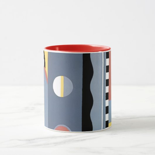  kunst Deco Pochoir Jazz Geometrische patronen Mok (Midden)