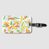  kunst Deco Pochoir Jazz Geometrische vormen Bagagelabel (Voorkant (horizontaal))