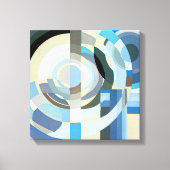 kunst Deco Pochoir Jazz Geometrische vormen Canvas Afdruk (Voorkant)