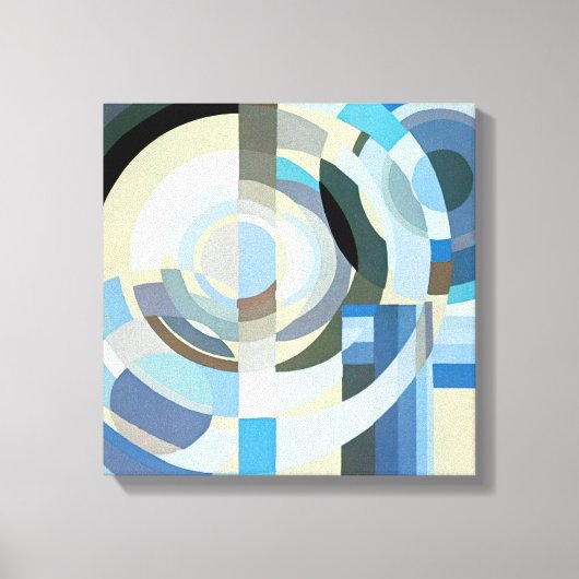 kunst Deco Pochoir Jazz Geometrische vormen Canvas Afdruk (Voorkant)