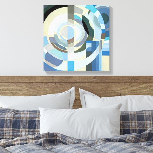  kunst Deco Pochoir Jazz Geometrische vormen Canvas Afdruk (Insitu (Slaapkamer))