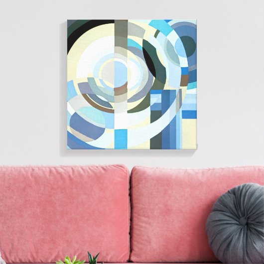 kunst Deco Pochoir Jazz Geometrische vormen Canvas Afdruk (Insitu (Woonkamer))