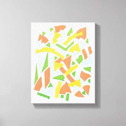 kunst Deco Pochoir Jazz Geometrische vormen Canvas Afdruk (Voorkant)