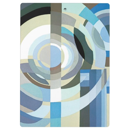  kunst Deco Pochoir Jazz Geometrische vormen Klembord (Achterkant)