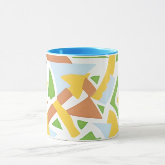 kunst Deco Pochoir Jazz Geometrische vormen Mok (Midden)