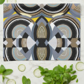 kunst Deco Pochoir Jazz Geometrische vormen Theedoek (Gevouwen)