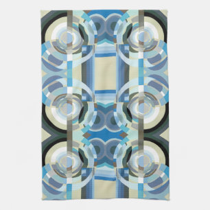  kunst Deco Pochoir Jazz Geometrische vormen Theedoek