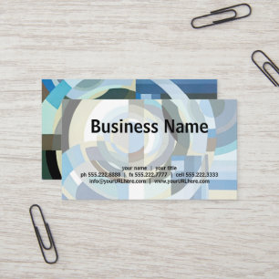  kunst Deco Pochoir Jazz Geometrische vormen Visitekaartje