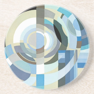 kunst Deco Pochoir Jazz Geometrische vormen Zandsteen Onderzetter