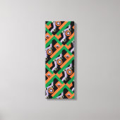  Kunst Deco Pochoir Jazz Illustratiepatroon Canvas Afdruk (Voorkant)