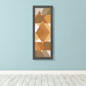  kunst Deco Pochoir Jazz Tan Geometric Shapes Canvas Afdruk (Insitu (Houten vloer))