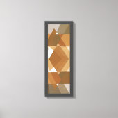 kunst Deco Pochoir Jazz Tan Geometric Shapes Canvas Afdruk (Voorkant)