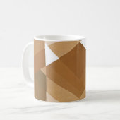 kunst Deco Pochoir Jazz Tan Geometric Shapes Koffiemok (Voorkant links)