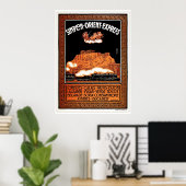  Kunst deco Simplon Orient Express Athene Poster (Thuiskantoor)