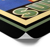 Kunst Deco "Sublimes" Cigarette uit 1920 Poster (Hoek)